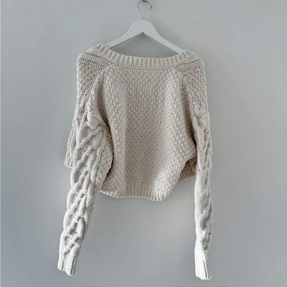 FREE PEOPLE Cream Bonfire Cardi - Picture 8 of 13